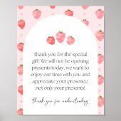 イチゴパーティーギフトサイン ポスター (正面)