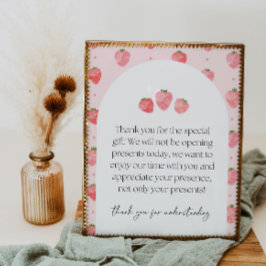 イチゴパーティーギフトサイン ポスター