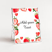 イチゴパーティー標識デコール |パーティーテーブル記号 ポスター