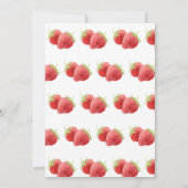 イチゴパーティー1stバースデーベリースウィート 招待状 (裏面)