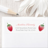 イチゴファーマーズマーケットパーティー差出人住所 ラベル (インサイチュ)