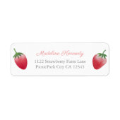 イチゴファーマーズマーケットパーティー差出人住所 ラベル (正面)