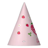 イチゴフェスティバル永遠にかわいいカスタマイズ可能 パーティーハット (左)