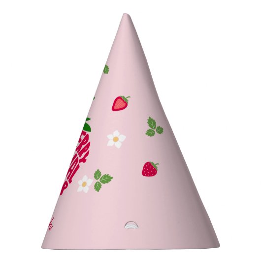 イチゴフェスティバル永遠にかわいいカスタマイズ可能 パーティーハット (右)