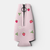 イチゴフェスティバル永遠にかわいいカスタマイズ可能 ボトルクーラー (裏面)