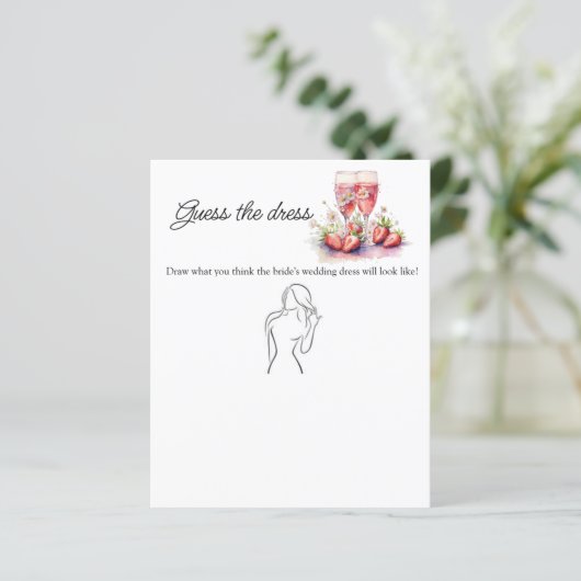 イチゴフローラ推測ドレスブライダルシャワーゲーム (スタンド正面)