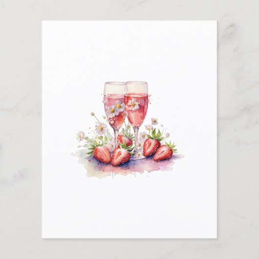 イチゴフローラ推測ドレスブライダルシャワーゲーム (裏面)