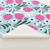 イチゴフローラ：ピンクベリーシームレス。 シェルパブランケット (3/4)