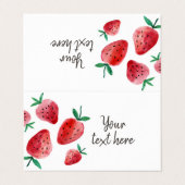 イチゴフードラベルテントベリースイート誕生日BU 名刺 (外部フラット)