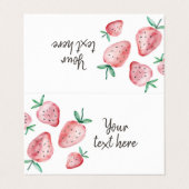 イチゴフードラベルテントベリースイート誕生日BU 名刺 (外部フラット)
