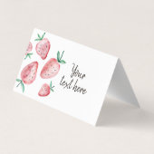 イチゴフードラベルテントベリースイート誕生日BU 名刺 (裏面)