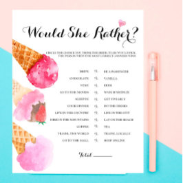 イチゴブライダルシャワーは彼女はゲームをする