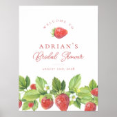 イチゴブライダルシャワーウェルカムサイン ポスター (正面)