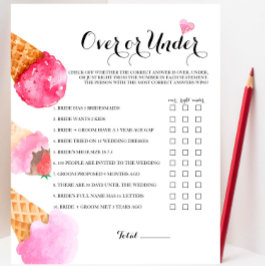 イチゴブライダルシャワーオーバーまたはゲーム中