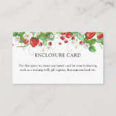 イチゴブライダルシャワー エンクロージャーカード (正面)