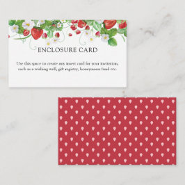 イチゴブライダルシャワー エンクロージャーカード