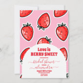 イチゴブライダルシャワー 招待状 (正面)