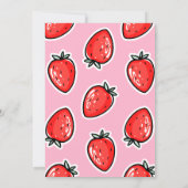 イチゴブライダルシャワー 招待状 (裏面)