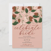 イチゴブライダルシャワー 招待状 (正面)