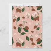 イチゴブライダルシャワー 招待状 (裏面)