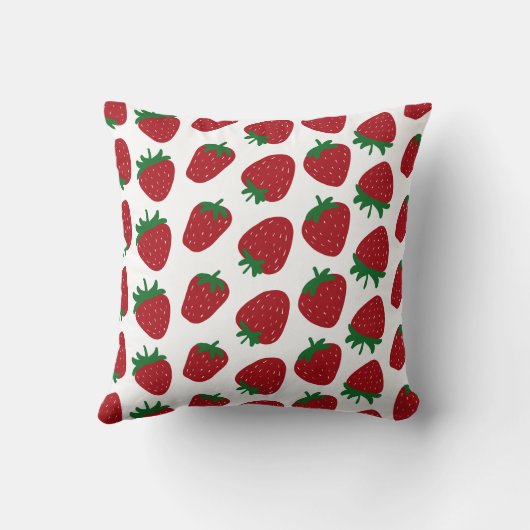 イチゴプリント クッション (裏面)