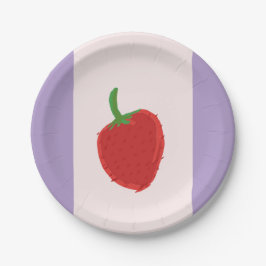 イチゴプレート ペーパープレート