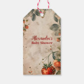 イチゴベビースイートシャワー ギフトタグ (裏面)