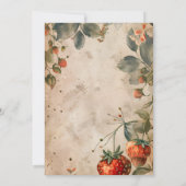 イチゴベビースイートシャワー 招待状 (裏面)