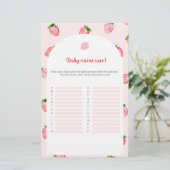 イチゴベビー名競走ベビーシャワーゲーム (スタンド正面)