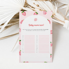 イチゴベビー名競走ベビーシャワーゲーム