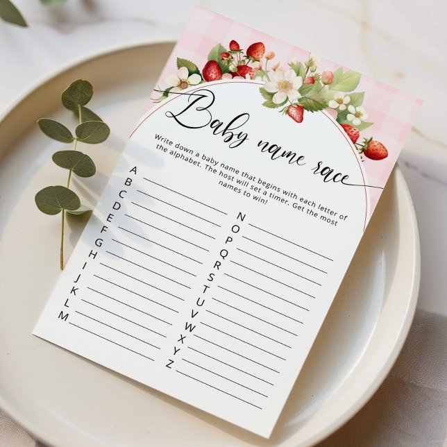 イチゴベビー名競走ベビーシャワーゲーム (クリエイターアップロード済み)