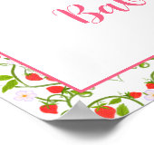 イチゴベビー衣装とパターンベビー歓迎 ポスター (角)