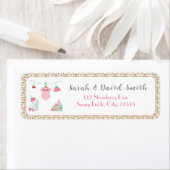 イチゴベビー衣装サンキューベイビーシャワー ラベル (インサイチュ)