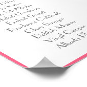 イチゴベビー衣装ベビーシャワー着座表 ポスター (角)