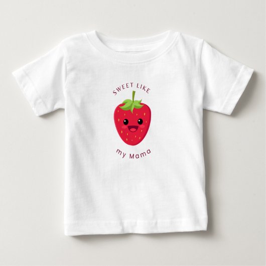 イチゴベビーTシャツ ベビーTシャツ (正面)