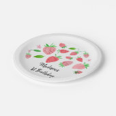 イチゴベリースイート誕生日 ペーパープレート (アングル)