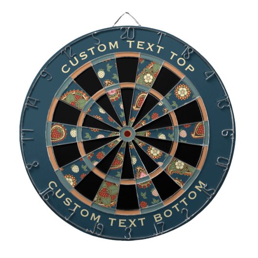 イチゴペイズリーパタンダーツボード ダーツボード (正面)