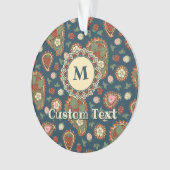 イチゴペイズリーパターンオーナメント オーナメント (正面)