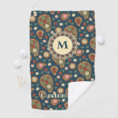 イチゴペイズリー柄ゴルフタオル ゴルフタオル (インサイチュ)