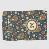 イチゴペイズリー柄ゴルフタオル ゴルフタオル (横)