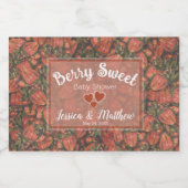 イチゴボトルラベル スパークリングワインラベル (シングルラベル)