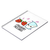 イチゴミルクシェイク 面白い食べ物パンプン ノートブック (左側)