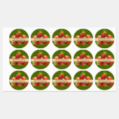 イチゴモダン保存円ラベル ラベル (シート)