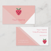 イチゴモダン標準デザイン 名刺 (正面/裏面)