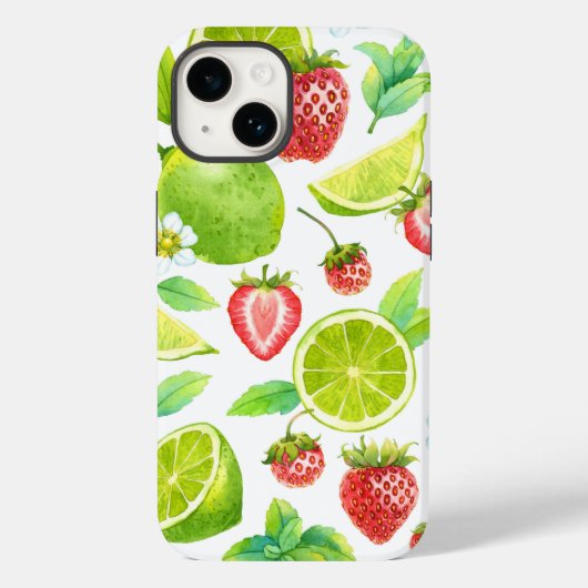 イチゴライム果実 | iPhone 1,4,000ケース Case-Mate iPhoneケース (裏面)