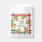 イチゴリースピンク&グリーン誕生日 フェイバーバッグ (正面)