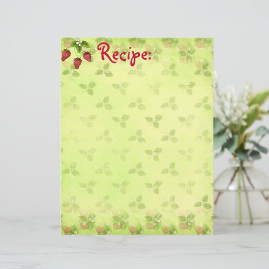 イチゴレシピ紙 (スタンド正面)