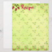 イチゴレシピ紙 (正面/裏面)