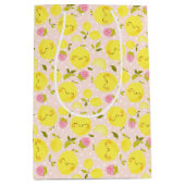 イチゴレモンピンク ミディアムペーパーバッグ (正面)