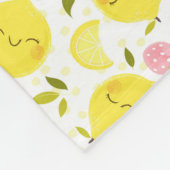 イチゴレモンホワイト フリースブランケット (角)